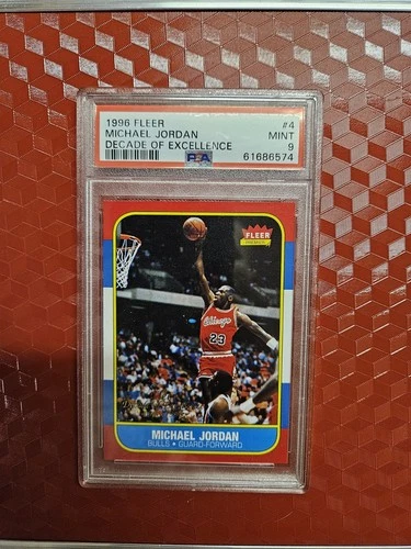 Fleer 1996-97 Decade of Excellence Michael Jordan #4 PSA 9 Chicago Bulls NBA
