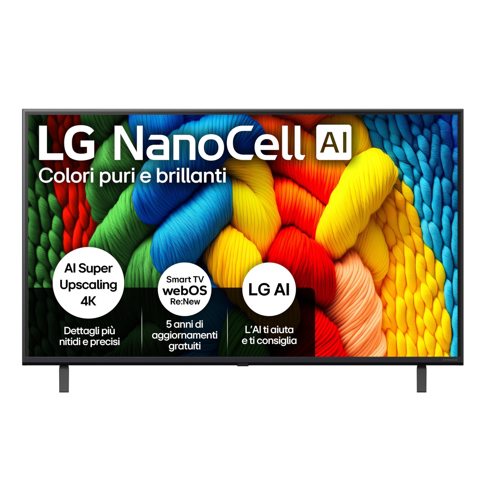 LG NanoCell AI NANO80 43 pollici Smart TV 4K Processore α7 Gen8 Tecnologia