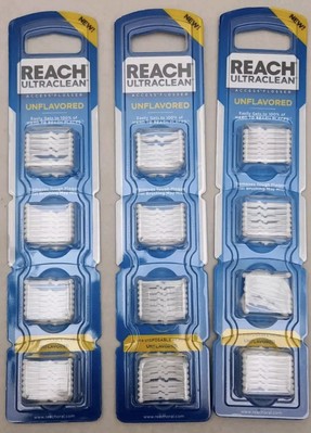 Lot of 3 ~Reach Ultra Clean Access Flosser Refill Pack Unflavored (28 Count x 3)