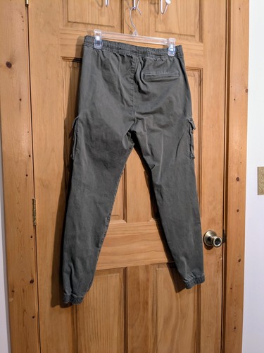 Hollister Boy's Size XS Skinny Jogger Advanced Stretch Cargo Pockets Green Pants - Picture 5 of 13