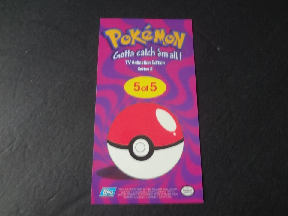 2000 Topps Pokemon TV Tin Topper Jumbo #5 of 5 Charizard Series 2 Animation * - Image 2 of 4