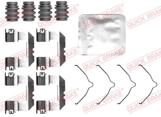 ZubehÖRsatz Scheibenbremsbelag Hinten Quick Brake 109 0191 FÜR Hyundai-image
