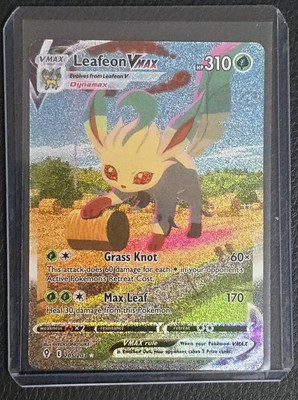 Pokémon TCG Leafeon VMAX Evolving Skies 205/203 Secret Rare