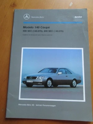 Mercedes Modelo W 140 Coupe Manual de taller 500 / 600 SEC - Bild 1 von 4