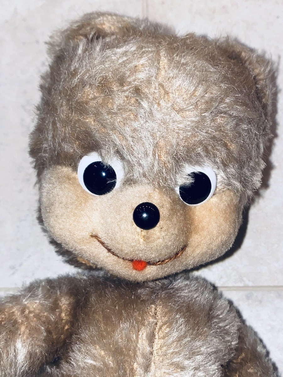 Schuco Parlo Jungbar Young Teddy Bear 1960s Mohair Stuffed Animal