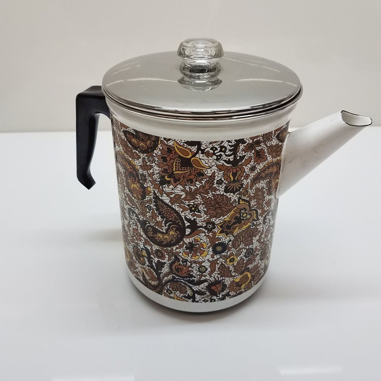 Enamel MidCentury Coffee Percolator eBay