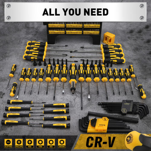 Magnetic Screwdriver Set Hex Key Magnetizer Demagnetizer SAE & Metric DIY Tool - Picture 3 of 12