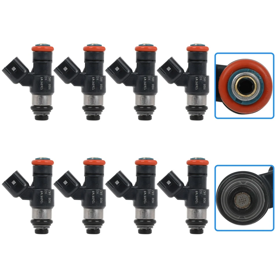 8x Inyectores de combustible de 6,2 L para Chevrolet Silverado 1500 2009-2013 GMC Yukon XL 1500 Foto 2 de 4
