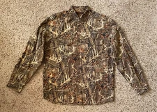 Legendary Whitetails Deer Gear Buck Long Sleeves Camouflage Button Shirt M