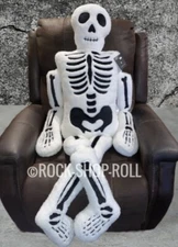 Storehouse Skeleton Pillow 5 Ft. Life Size Plush Halloween Decor TikTok Viral