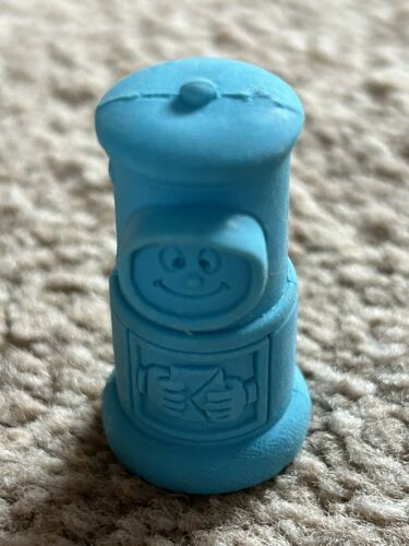 Vintage Blue Post Box Eraser Rubber Gomme Novelty 1980s Collectable - Afbeelding 1 van 5