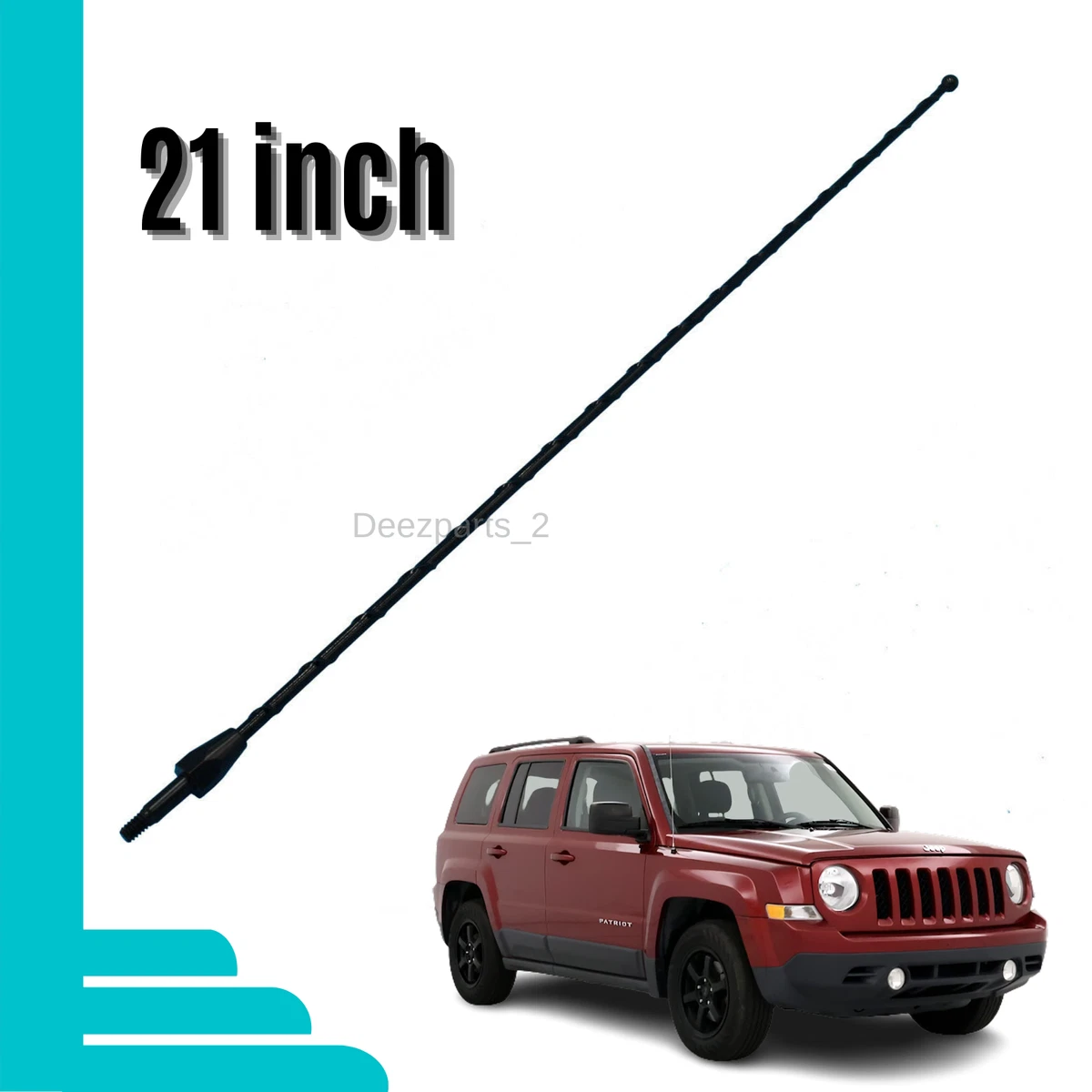 4.7" Carbon Fiber Look Car Radio Antenna For Jeep Patriot 2007-2017 – Black OEM Style