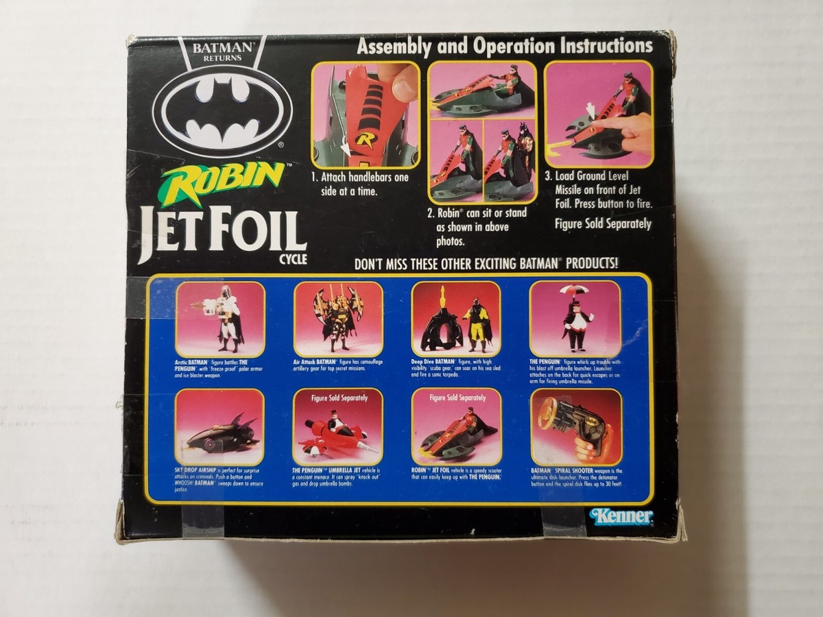 未開封【BATMAN RETURNS版】ROBIN JET FOIL★ロビン Kenner's 1992 Batman Returns Robin & Robin Jet Foil Unboxing