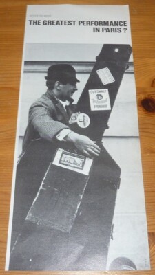 1965 VINTAGE MEDIUM AD DUBONNET '' DUBONNET THE GREATEST PERFORMANCE IN PARIS ?