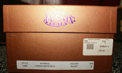 $950 Fennix Italy 3462 Alligator Crocodile Ostrich Hornback