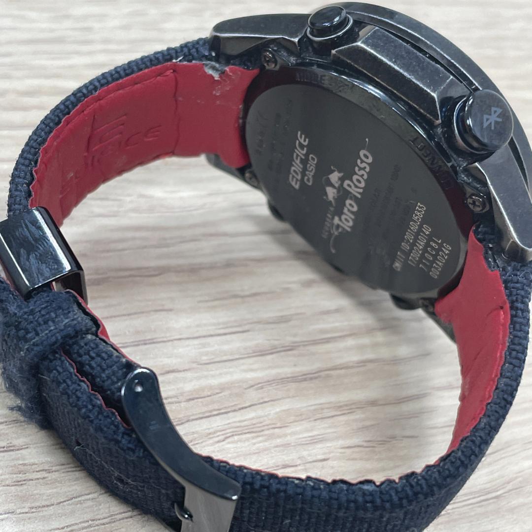 カシオ◆エディヒィス◆Toro Rosso◆5519◆限定◆稼働◆ Casio Edifice Toro Rosso 5519 EQB-501 Tough Solar Quartz