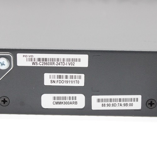 Cisco WS-C2960XR-24TD-I 2960XR 24 Port Lite Switch 2x SFP 10G PWR-C2-250WAC - Picture 9 of 13
