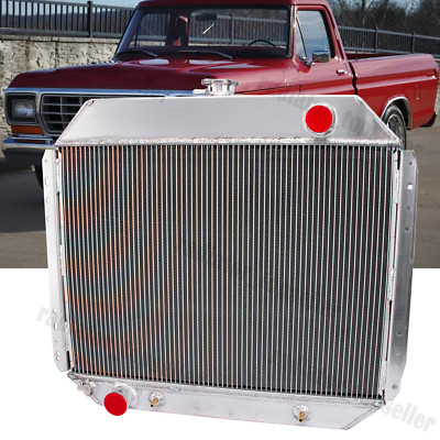 #433 3 Row Aluminum Radiator For 1966-79 Ford F100 F150 F250 F350 Pickup Bronco