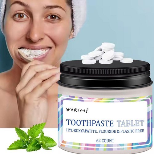 Toothpaste Tablets 62pcs Nano Hydroxyapatite Toothpaste Q5F5 Whitening D1P0 F0T8 - Picture 3 of 13