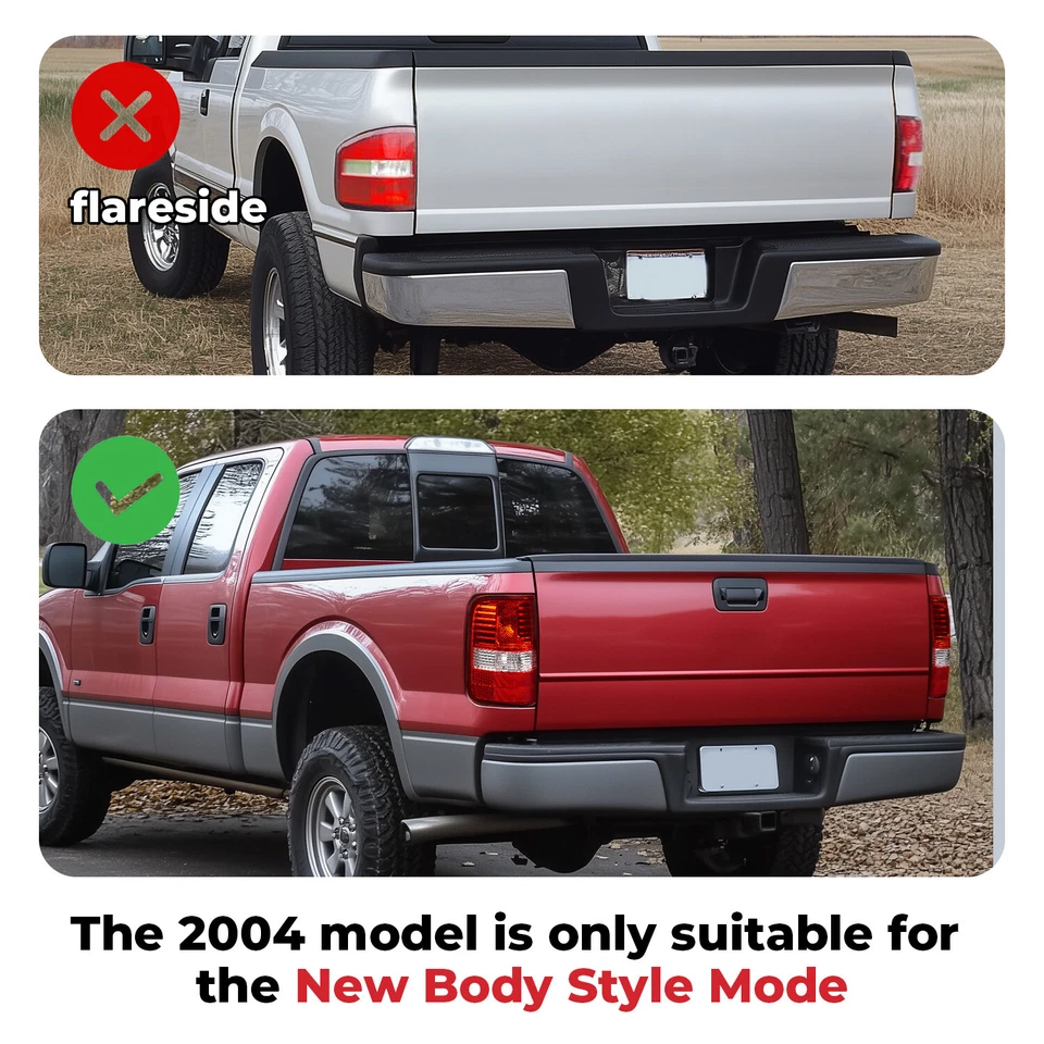 Luz trasera del conductor para Ford F150 F-150 2004-2008 lente roja lámpara trasera lado izquierdo izquierda izquierda Foto 4 de 4