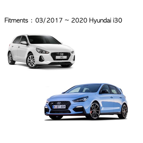 Dash Mat Cover w/ Red Stripe for 03/2017-2020 Hyundai i30 GO Active N Line Elite - Picture 2 of 5