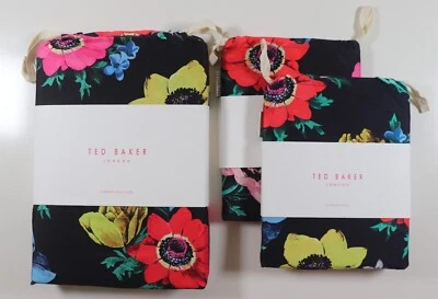 TED BAKER HULA FLORAL BEDDING DUVET COVER PILLOWCASES SET - SINGLE / SUPERKING