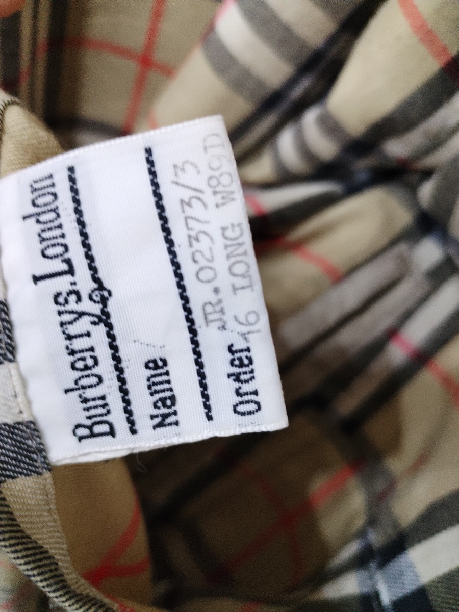 Burberry's London Trench Coat Check Nova beige Men's Size 16 Burberry's London Trench Coat Check Nova beige Men's Size 16