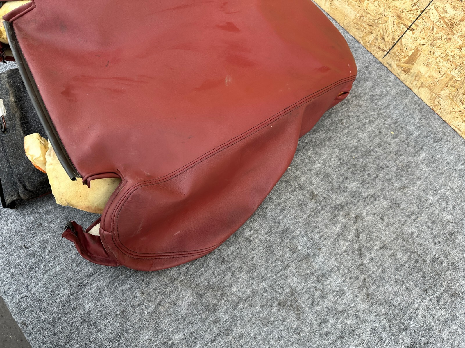 LEFT FRONT SEAT UPPER LEATHER CUSHION OEM 08-19 MASERATI GRANTURISMO M145