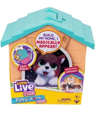 Little Live Pets My Puppy's Home Minis Home Plush Toy and Orange Kennel Playset