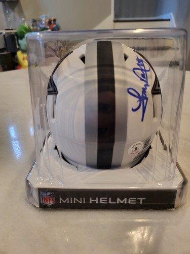 Tony Dorsett Autographed/Signed Mini Helmet Beckett Dallas Cowboys Lunar Eclipse - Picture 5 of 11