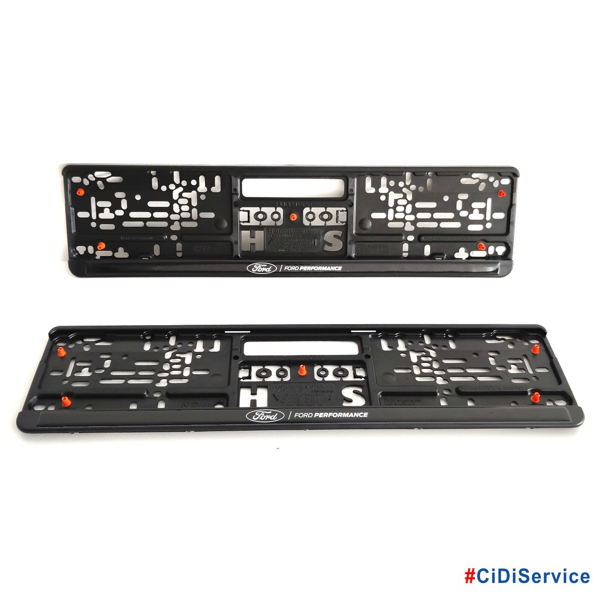 2 Pezzi Staffa Targa Per Auto Supporto Targa Nera Copertura Telaio - Foto 2