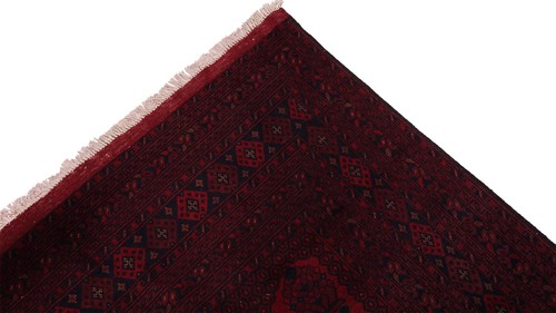 Afghan Teppich Khal Mohammadi 300x500 Handgeknüpft Braun Durchgemustert - Picture 5 of 9