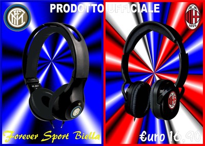 CUFFIE AUDIO MILAN \u0026 INTER MULTIMEDIALI CON MICROFONO UFFICIALI SUPER  OFFERTA | eBay
