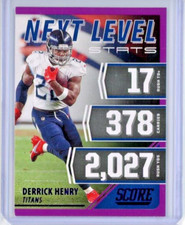 2021 Score Next Level Stats Purple #NL17 Derrick Henry - Tennessee Titans - MINT