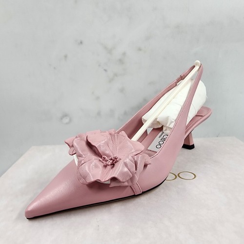Jimmy Choo Amita Floral Slingback Kitten Heel Pumps Womens 6/36 Rose Pointed Toe - Picture 8 of 19