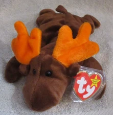 Ty Beanie Baby Chocolate the Moose  DOB April 27, 1993 MWMT Free Shipping