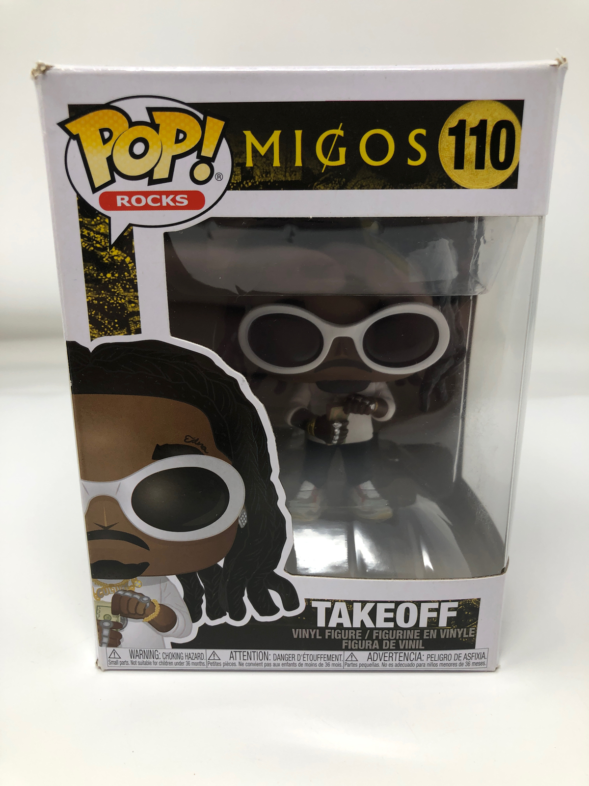 Funko Pop! Rocks Migos Takeoff #110 Vinyl Figure Damaged