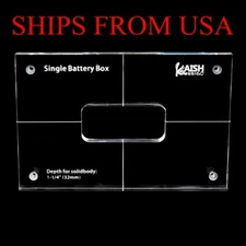 New Acrylic Guitar Bass Single Battery Box Routing Template