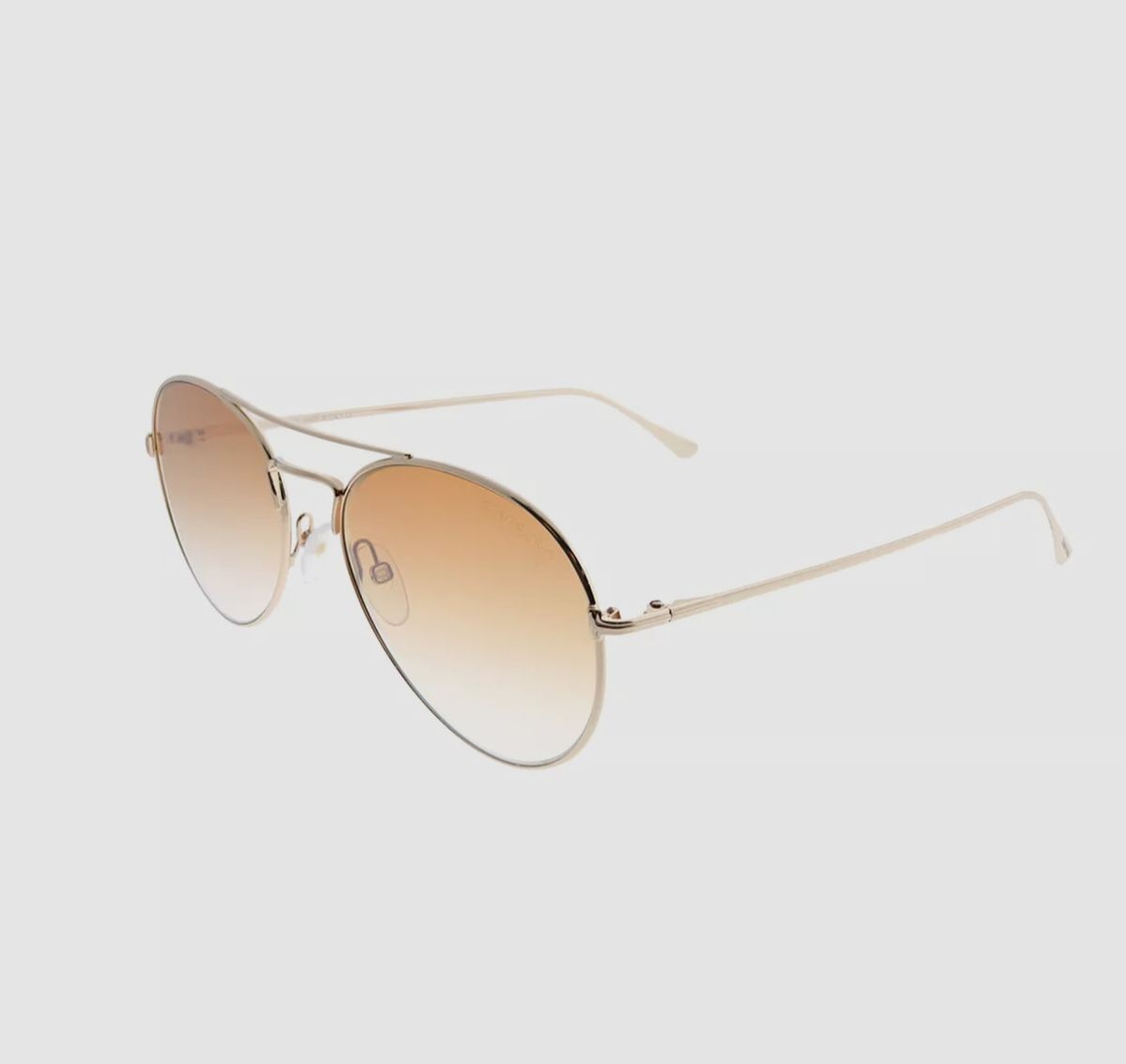$395 Authentic Tom Ford Ace-02 TF551 28G Women Gold Aviator