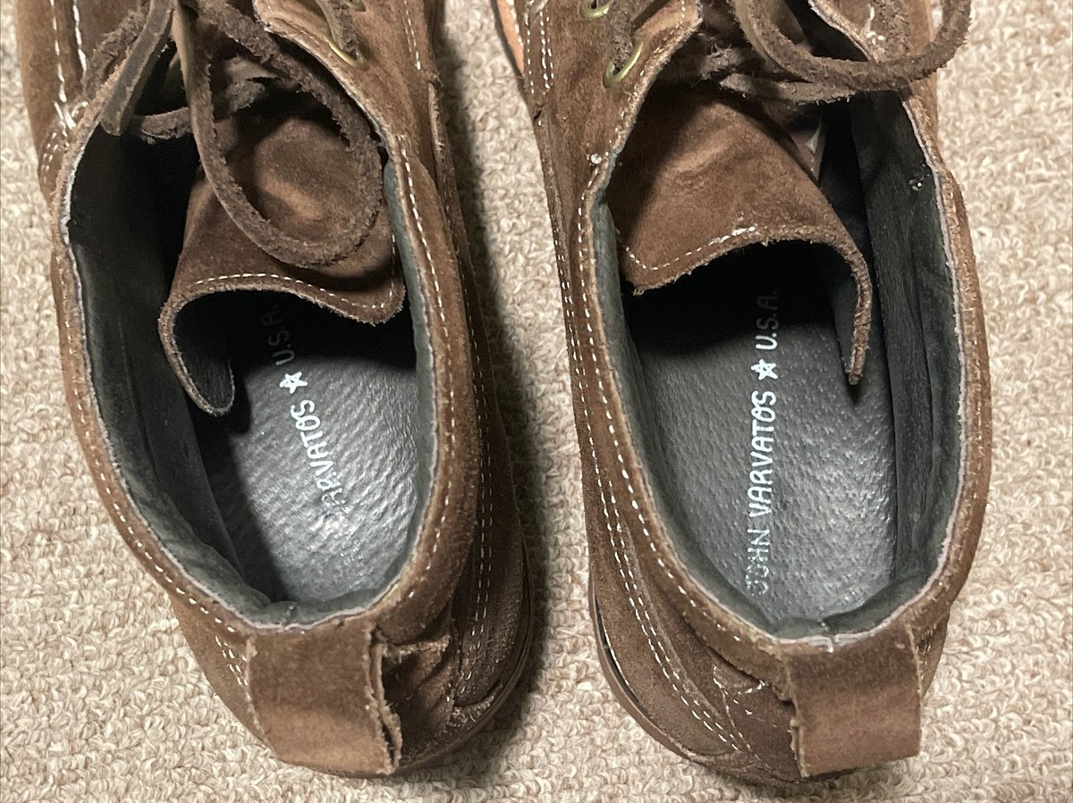 John Varvatos Brown Suede Leather Men’s lace Chukka Boot 9.5 M John Varvatos Lace Up Solid Boots for Men for Sale | Shop  main image 3