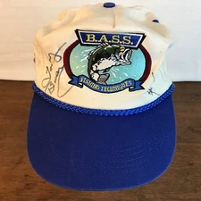 B.A.S.S. Fishing Tony Bean Danny Joe Humphrey Ken Cook  Autographed Cap