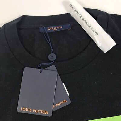 Louis VUITTON Virgil Abloh Printed Damier LV T-Shirt Size S