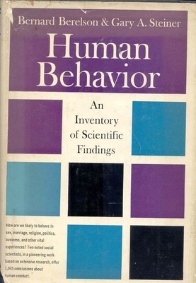 HUMAN BEHAVIOR An Inventory of Scientific Findings