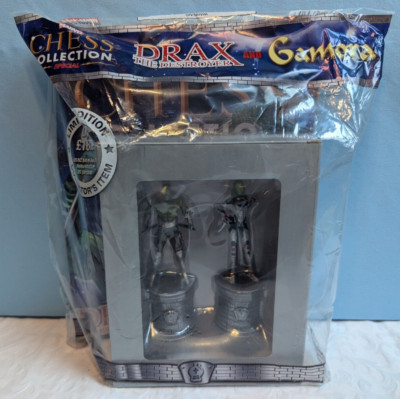 Eaglemoss Marvel Chess Collection Drax & Gamora Metal Chess Pieces - Sealed