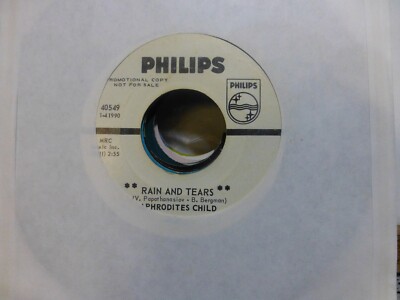 APHRODITES CHILD RAIN AND TEARS & DON'T TRY TO CATCH A RIVER PROMO. .  45