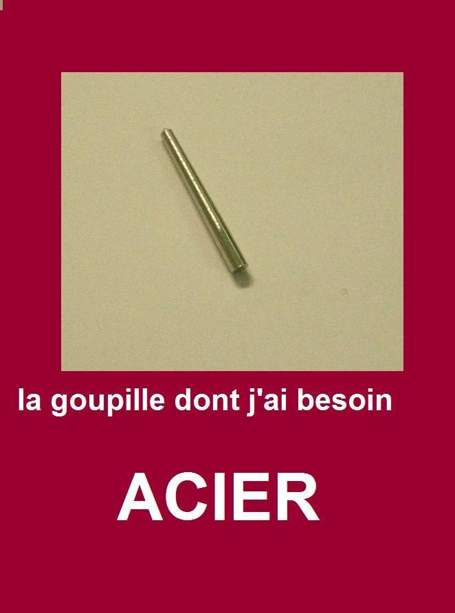 KD89 12 goupilles coniques acier assorties pour aiguilles d'horloge pendule carillon