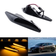 2x Smoked Schwarz Seitenanzeige Seitenblinker Blinker für Fiat Tipo (356) 15-21