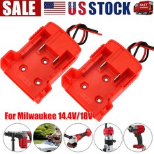 Battery Adapter DIY for Power Wheel Dock Holder 14AWG For Milwaukee 14.4V/18V