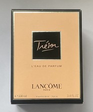 LANCOME TRESOR 100ML L'EAU DE PARFUM SPRAY NEW NO CELLOPHANE BOX SMALL DENTS