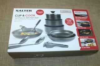 SALTER® Set di pentole 3 pentole: Ø 16/18/20 cm 3 padelle: Ø 20/24/28 cm